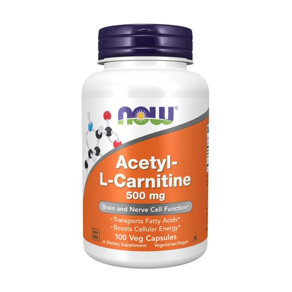 NOW FOODS Acetyl-L-Carnitine 500 mg (100 veg kapsula)