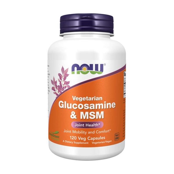 NOW FOODS Vegetarian Glucosamine i MSM (120 veg kapsula)